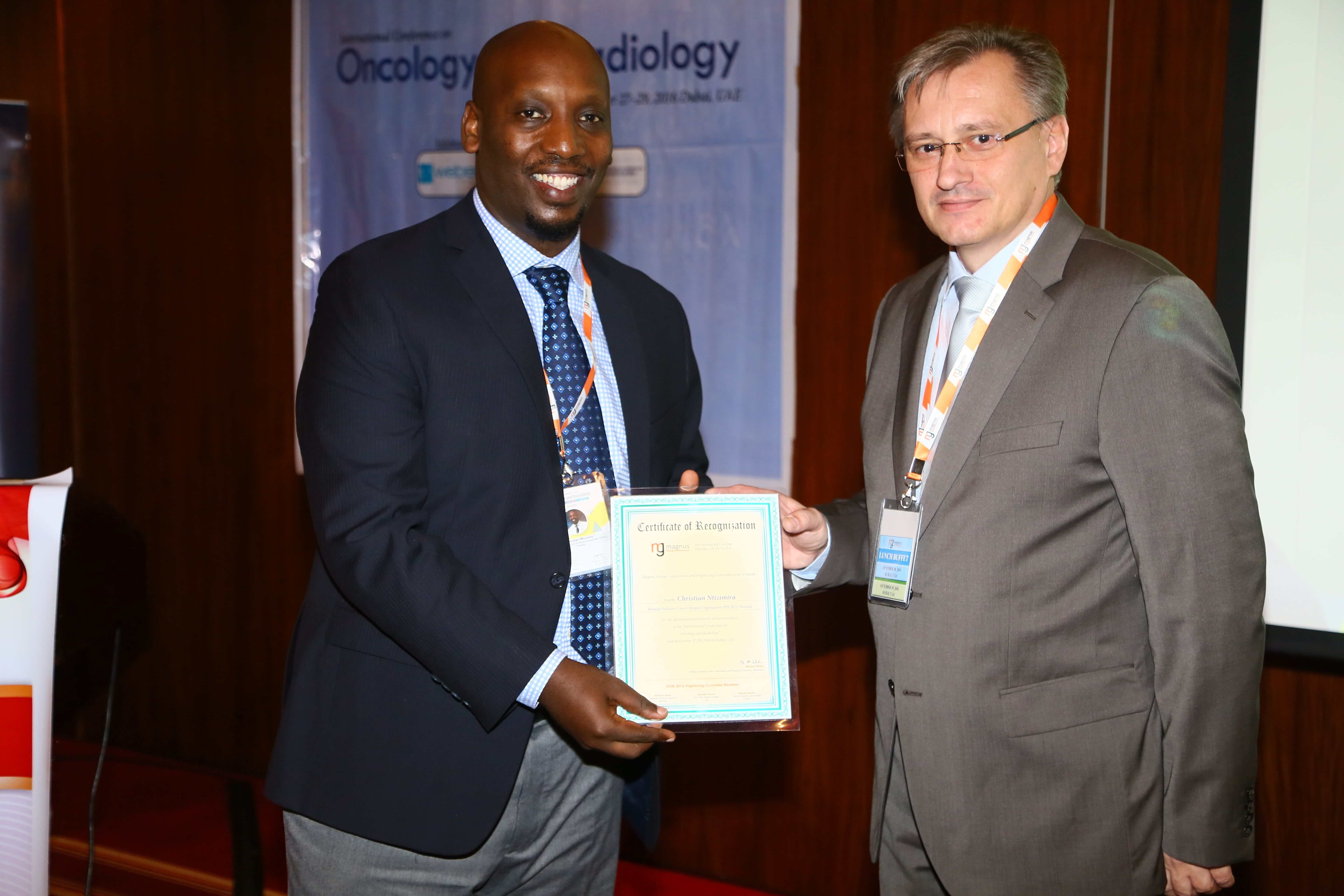 Cancer education conferences - Dr. Christian Ntizimira