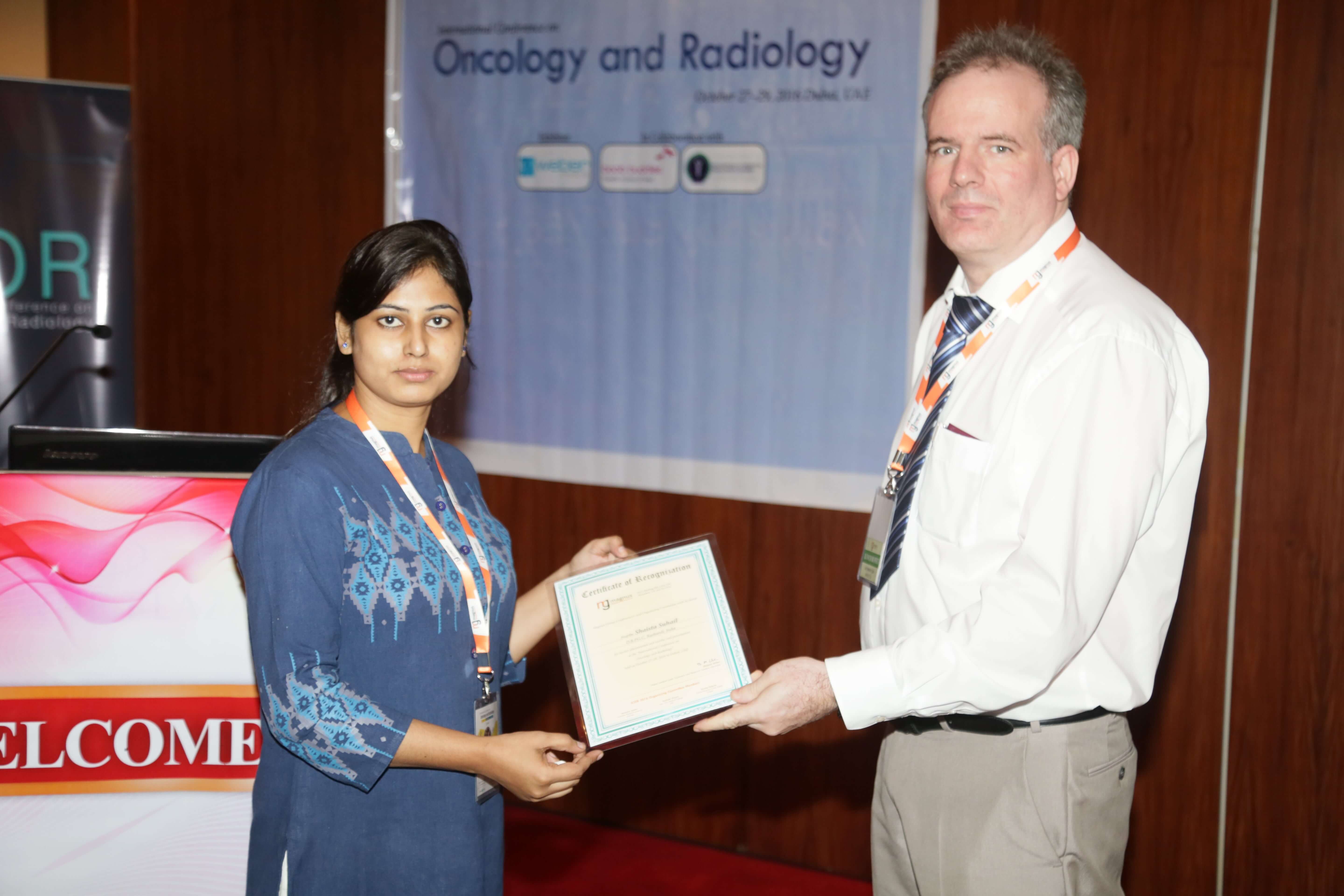 Cancer research conferences - Mrs.Shaista Suhail 
